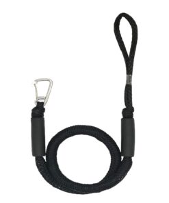 Camping Black Watercraft Bungee Dock Lines Rope Boat -170cm