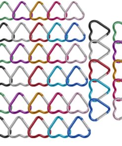 Camping Clip Carabiner Keychain Heart Set Of 40