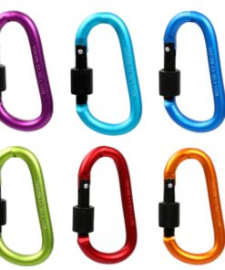 Camping Clip Carabiner Keychain Locking Clip 6 Set