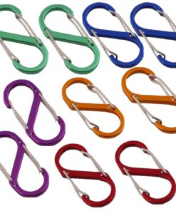 Camping Clip Carabiner Keychain S Shape Set Of 10