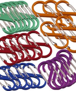 Camping Clip Carabiner Keychain S Shape Set Of 30