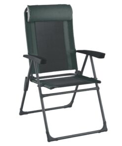 Camping Comfortable Reclining Folding Armchair - steel