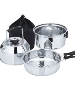Camping Cookware Kit Kettle Pan -Pot