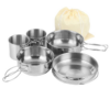 Camping Cookware Soup Pot Bowl Cup 5 pieces set