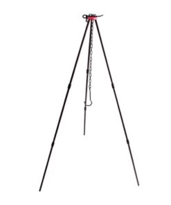 Camping Cookware Tripod Aluminum Alloy Hanging - Black
