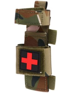 Camping Emergency Survival Tactical Strapped Storage Bag (15x5x3cm) - Green