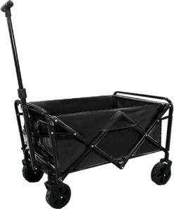 Camping Foldable Cart - Large - Black