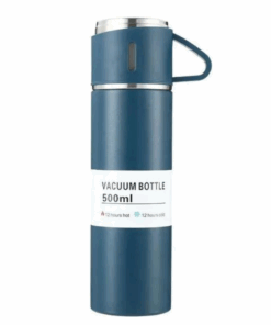 Camping Gift Travel Stainless Steel Coffee Vacuum Flask Mug Set - Blue