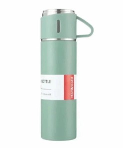 Camping Gift Travel Stainless Steel Coffee Vacuum Flask Mug Set - Green