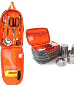 Camping Mini Condiment Bottle & Cookware Storage Container 15 Set