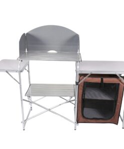 Camping Movable Kitchen Portable Stove With Separate Storage Cabinet