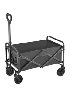 Camping Multi Purpose Foldable Wagon - Black