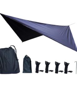 Camping Multi-Use Ultralight Sunshade Waterproof TarpTent Accessories Pro - Black