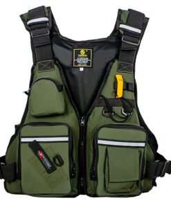 Camping Multifunctional Adjustable Tactical Fly Fishing Vest - Green