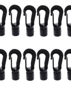 Camping Multifunctional Bungee Cord Hook Attachment Set of 12(4.5cm)