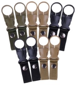 Camping Nylon Water Bottle Buckle Holder - Set of 10