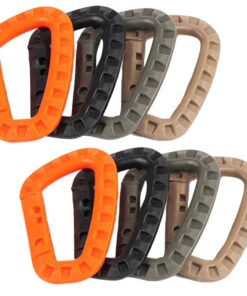 Camping Outdoor Heavy Duty Tactical Carabiner Clips Set of 8 Value Pack