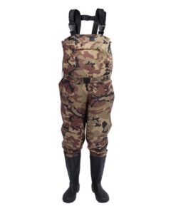 Camping Outdoor Nylon Fishing Waterproof Chest Wader - Brown - S