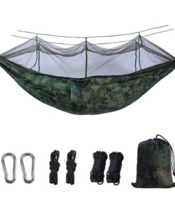 Camping Outdoor Ultralight Anti Mosquito Weatherproof Hammock (260cm) - Brown