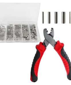 Camping Single Barrel Fishing Line Sleeve & Crimping Pliers Set 0f 251