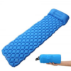 Camping Sleeping Pad, Thickness Inflatable Sleeping Mat with Pillow - Blue