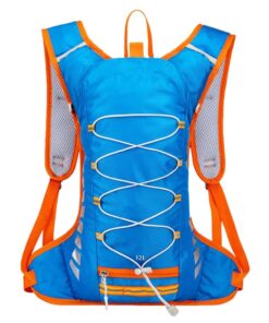 Camping Sport Multiuse Large Capacity Hydration Travel Backpack - Blue, Orange