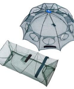 Camping Tackle Folded Zipper Shrimp Cage Portable Fishing Nets Outdoor Set