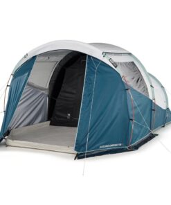Camping tent with poles arpenaz 4.1 f&b 4 persons 1 bedroom