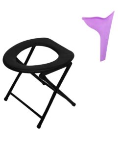 Camping Toilet Chair Portable and Urinating Funnel