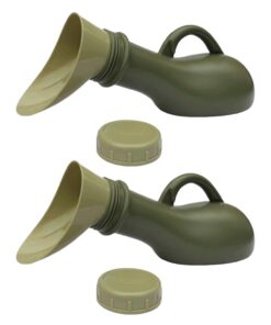Camping Traveling Portable Urinal Bottle & Unisex Adapter Set of 2 (1L ).
