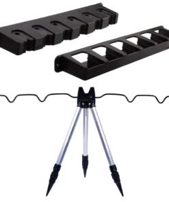 Camping Wall Mounted Storage Stand and Fishing Rod Stand (31cm, 85cm)