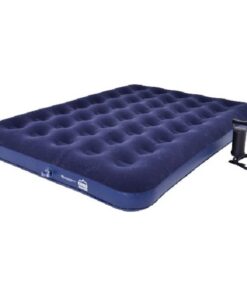 Campmaster Flocked Double Airbed And Pump Combo