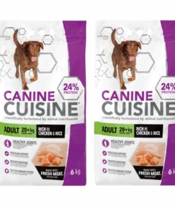 Canine Cuisine Dog Food Rich in Chicken and Rice Adult 20kg dog (2 x 6kg bags)