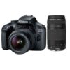 Canon 4000D 18MP DSLR Twin Lens Bundle - Black