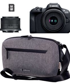Canon EOS R100 Mirrorless Camera + RF-S 18-45mm Lens Travel Kit