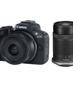 Canon EOS R50 Mirrorless Camera and RF-S 55-210mm Lens and 18-45mm Lens