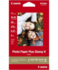 Canon PP-201 Plus Glossy II 4x6 Photo Paper (50 Sheets)