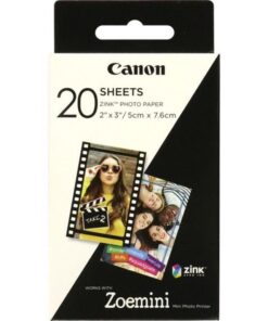 Canon Zoemini Zink Sticky-Backed 2x3" Photo Paper (20 Sheets)