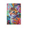 Canvas-Art- 1 Piece Colourful Cat Decorative Wall Art