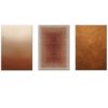 Canvas-Art-3 Pieces Brown Golden Contemporary Modern Decorative Wall Art