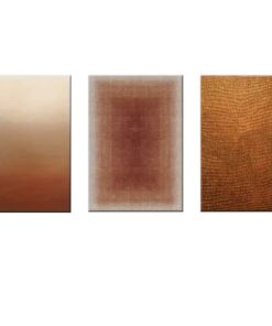Canvas-Art-3 Pieces Brown Golden Contemporary Modern Decorative Wall Art