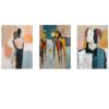 Canvas-Art-3 Pieces Brushed PAinted Figure Abstract Wall Art