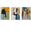 Canvas-Art-3 Pieces Elegant Fuguritive Abstract Wall Art