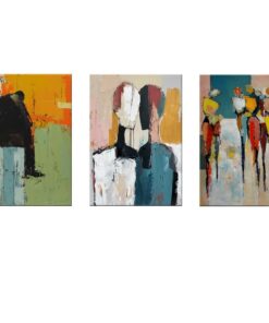 Canvas-Art-3 Pieces Elegant Fuguritive Abstract Wall Art