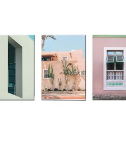 Canvas-Art-3 Pieces Vintage Southwestern Nordic Style Abstract Wall Art