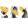 Canvas-Art-3 Pieces Yellow - Black & Grey Minimalist Abstract Wall Art