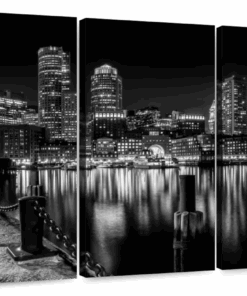 Canvas Art - City Scape 3 Piece Canvas Wall Art Living Bedroom Decor