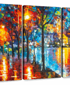 Canvas Art - Cold Emotions 3 Piece Abstract Painting Canvas Wall Art Decor