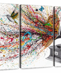 Canvas Art - Sound Of Nature 3 Piece Abstract Painting Canvas Wall Art Deco