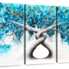 Canvas Art - Twisting Reef Tree 3 Piece Abstract Painting Canvas Wall Art